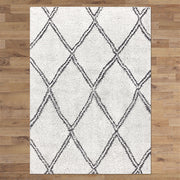 Serenate Sun Tribal Shaggy Cream Rug
