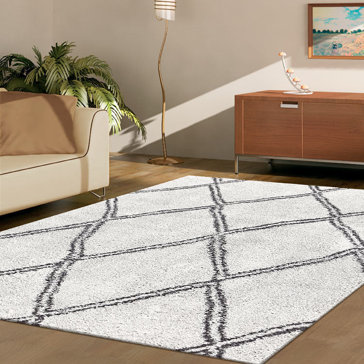 Serenate Sun Tribal Shaggy Cream Rug