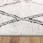 Serenate Sun Tribal Shaggy Cream Rug