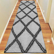 Serenate Sun Tribal Shaggy Grey Rug