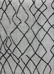 Serenate Moon Tribal Shaggy Grey Rug