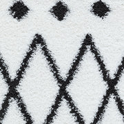 Serenate Star Tribal Shaggy Cream Rug
