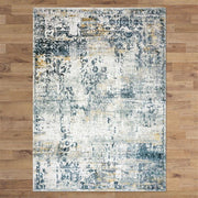 Celestial Setal Blue Linen Rug