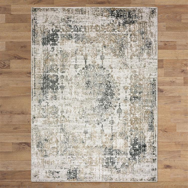 Celestial Stele Sand Grey Runner Rug