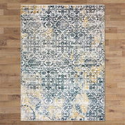 Celestial Stele Spice Grey Runner Rug
