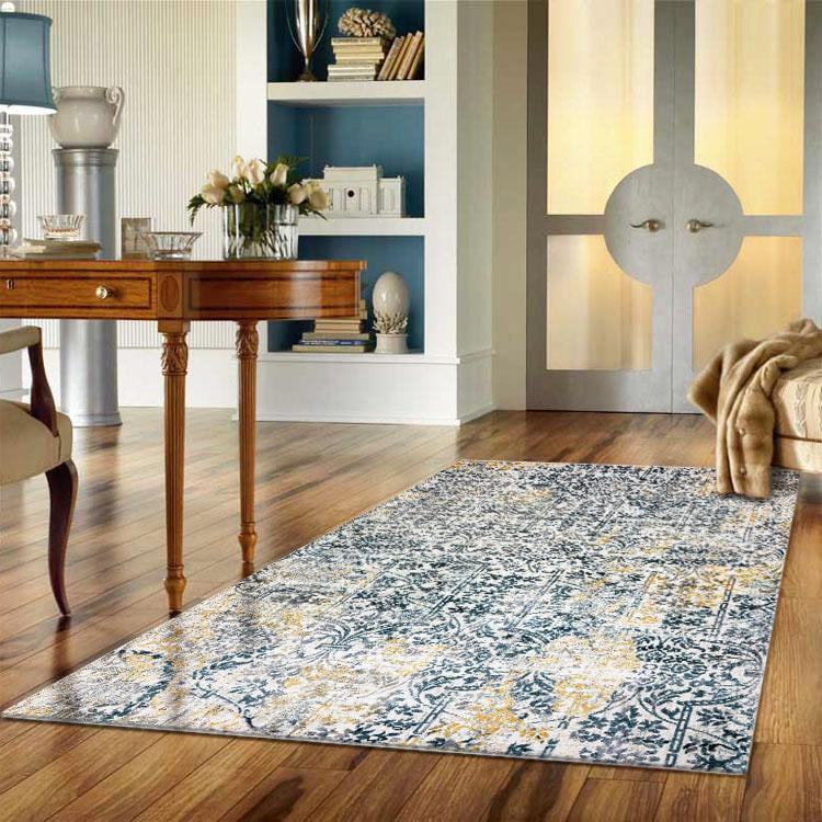 Celestial Stele Spice Grey Runner Rug