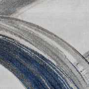 Sungate Circle Grey Blue Runner Rug