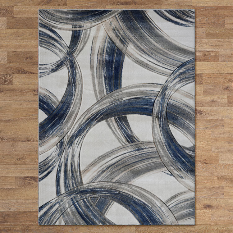 Sungate Circle Grey Blue Rug