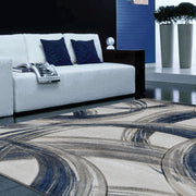 Sungate Circle Grey Blue Rug