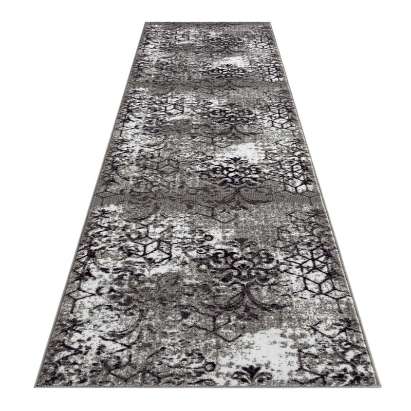 Sungate Flower Grey Runner Rug