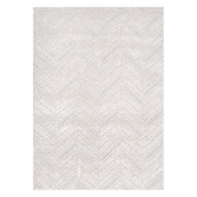 Touchy Chevron Beige Shag Rug