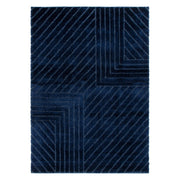 Touchy Modern Navy Shag Rug