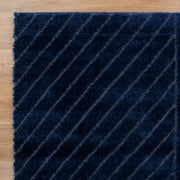 Touchy Modern Navy Shag Rug
