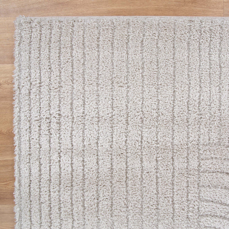Touchy Dior Beige Shag Rug