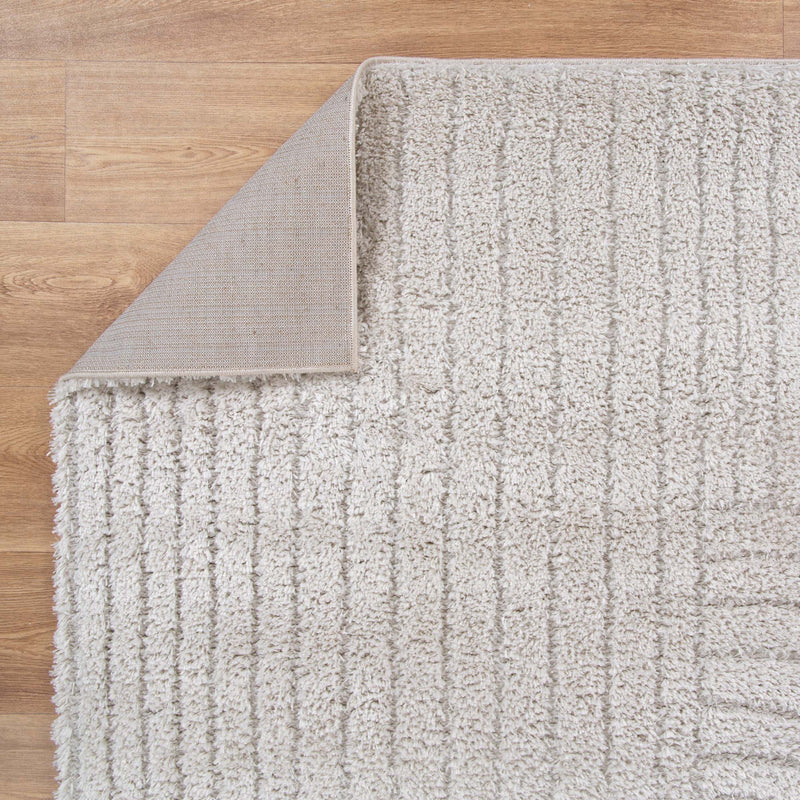 Touchy Dior Beige Shag Rug