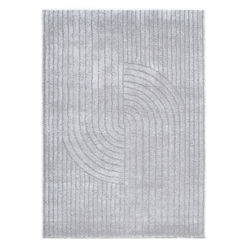 Touchy Dior Silver Shag Rug