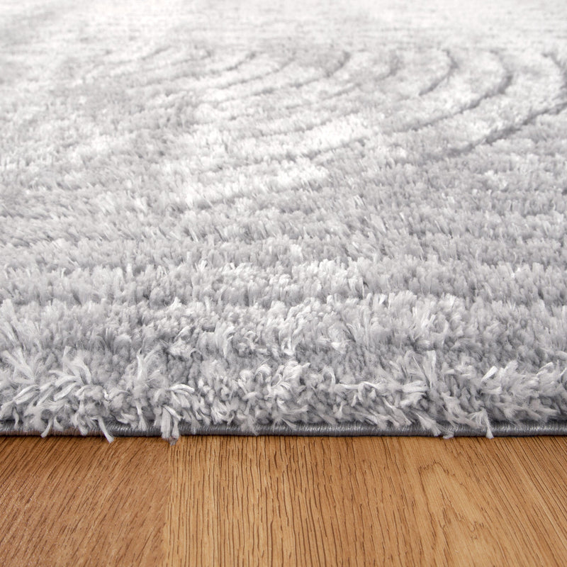 Touchy Dior Silver Shag Rug