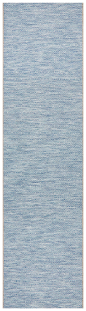Courtyard Deck  blue Runner Rug