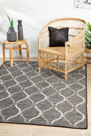 Courtyard Portico Black Rug