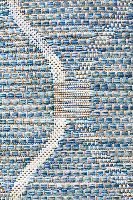 Courtyard Portico Blue Runner Rug
