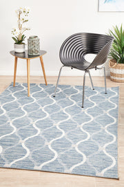 Courtyard Portico Blue Rug