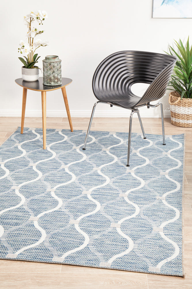 Courtyard Portico Blue Rug