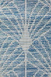 Courtyard Porch Llertis Blue Runner Rug