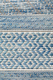 Courtyard Patio Blue Runner Rug