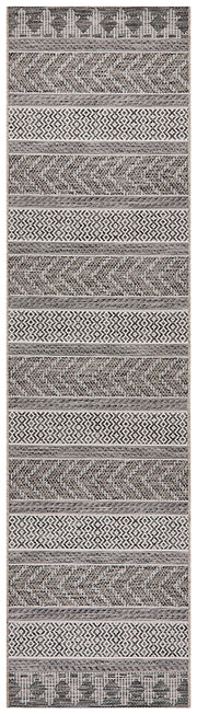 Courtyard Patio Grey Runner Rug