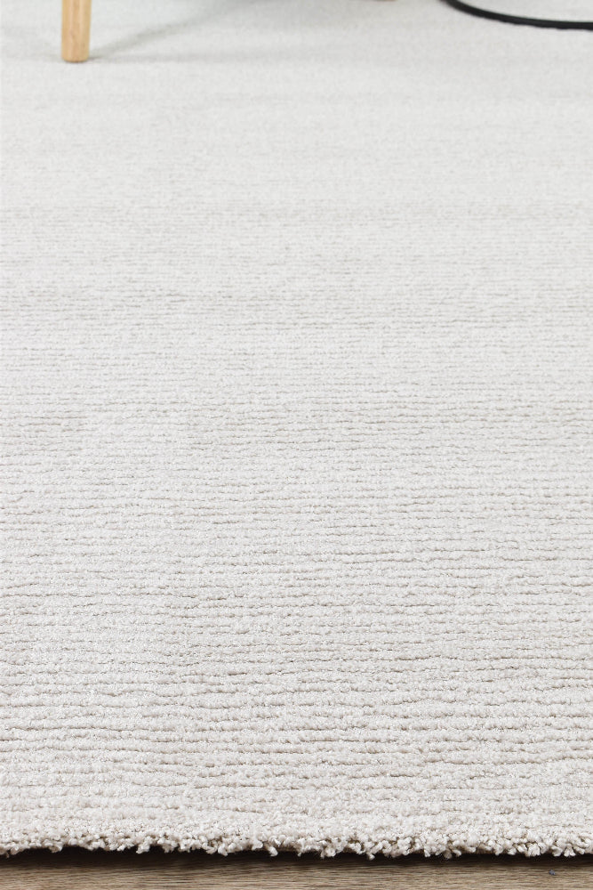 Relief Jade White Rug