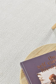 Relief Jade White Rug