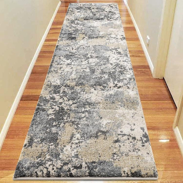 Central Citified Grey Runner Rug