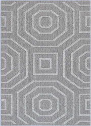 Lacuna Dove Geometric Grey Rug