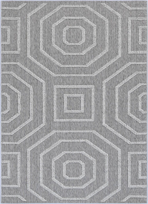 Lacuna Dove Geometric Grey Rug