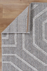 Lacuna Dove Geometric Grey Rug