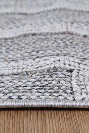 Lacuna Dove Geometric Grey Rug