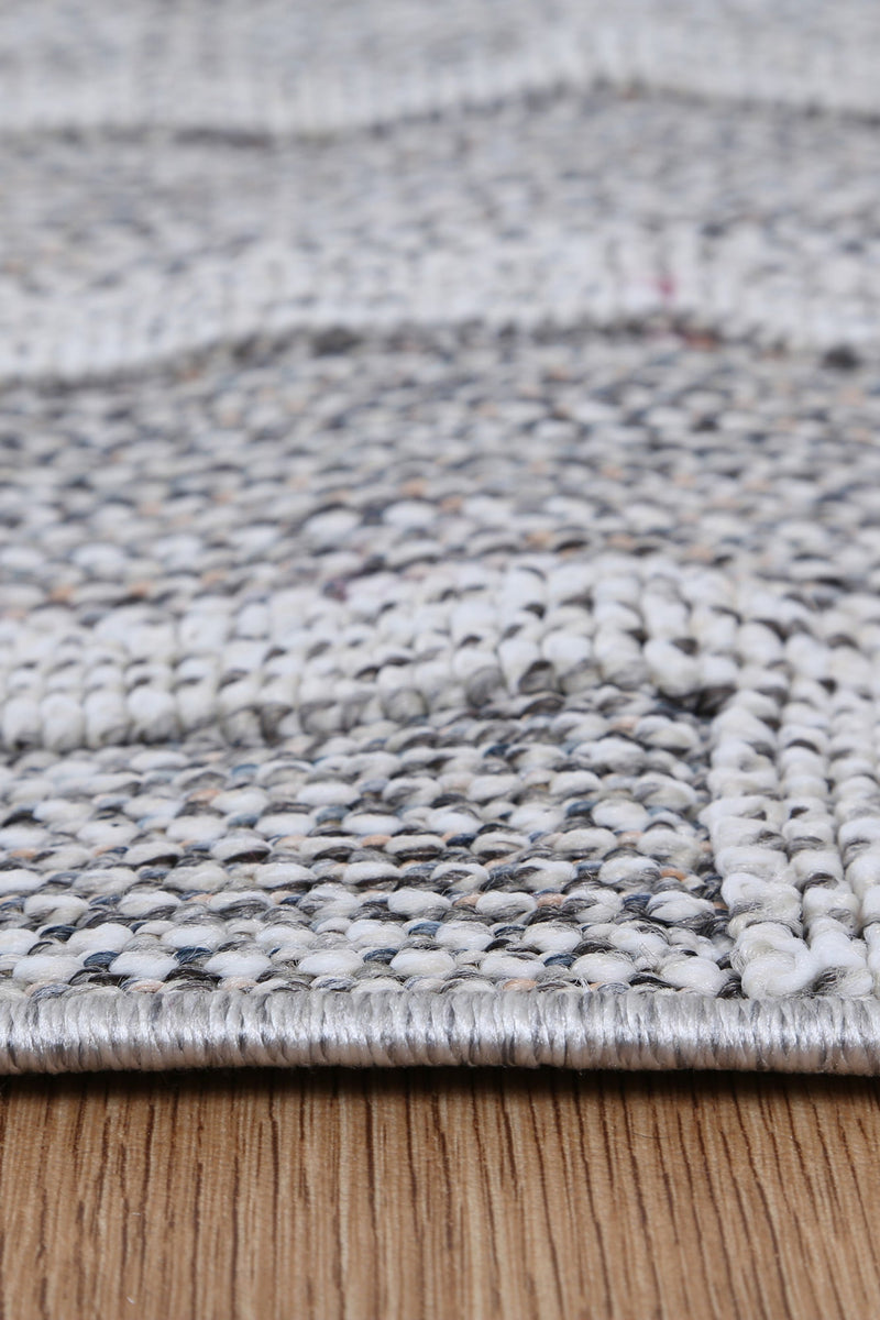 Lacuna Dove Geometric Grey Rug