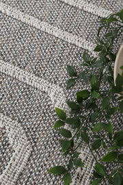 Lacuna Dove Geometric Grey Rug