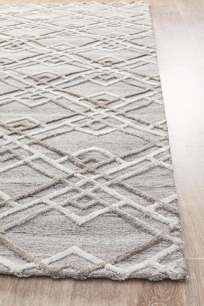 Winter Silver Stream Rug