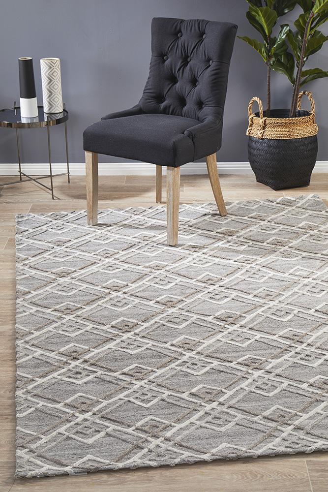 Winter Silver Stream Rug