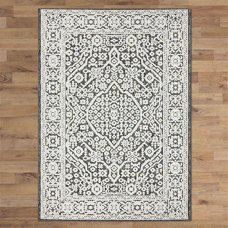 Basing Pompon Grey Rug