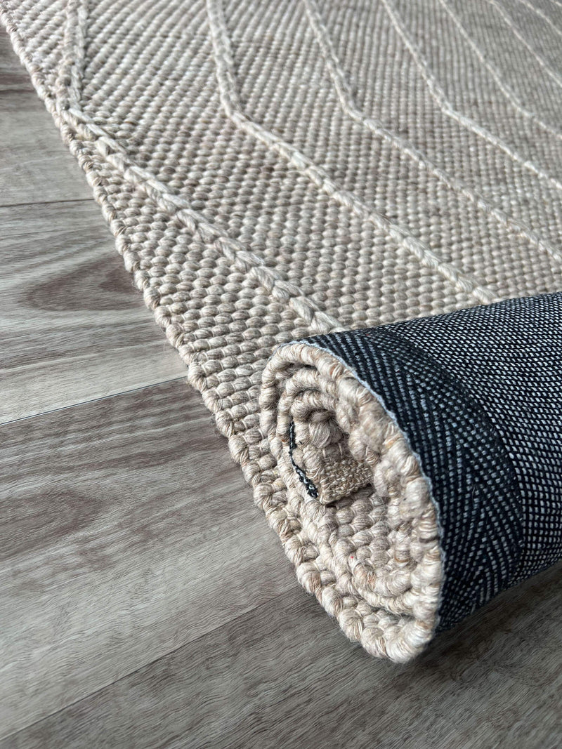 Zig Zag Beige Rug
