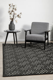 Edfu Truth Black & Gold Rug