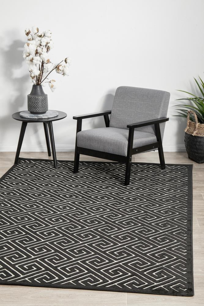 Edfu Truth Black & Gold Rug