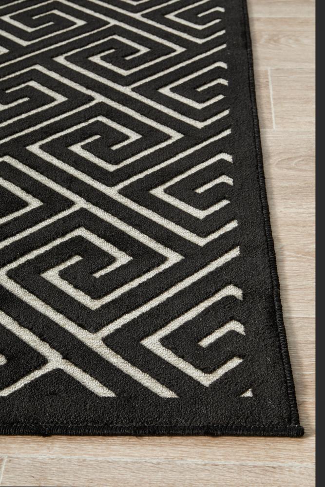 Edfu Truth Black & Gold Rug