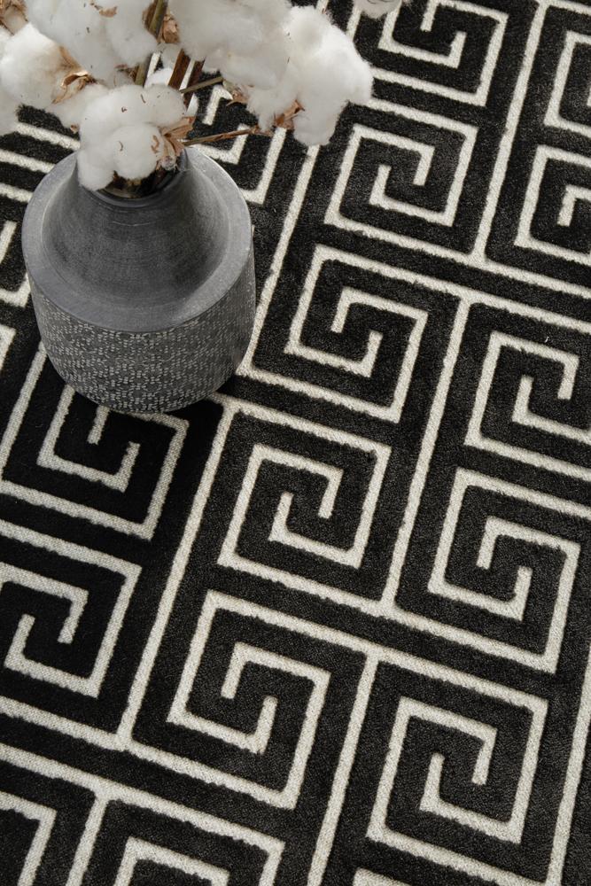 Edfu Truth Black & Gold Rug