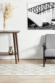 Edfu Truth Natural White Runner Rug