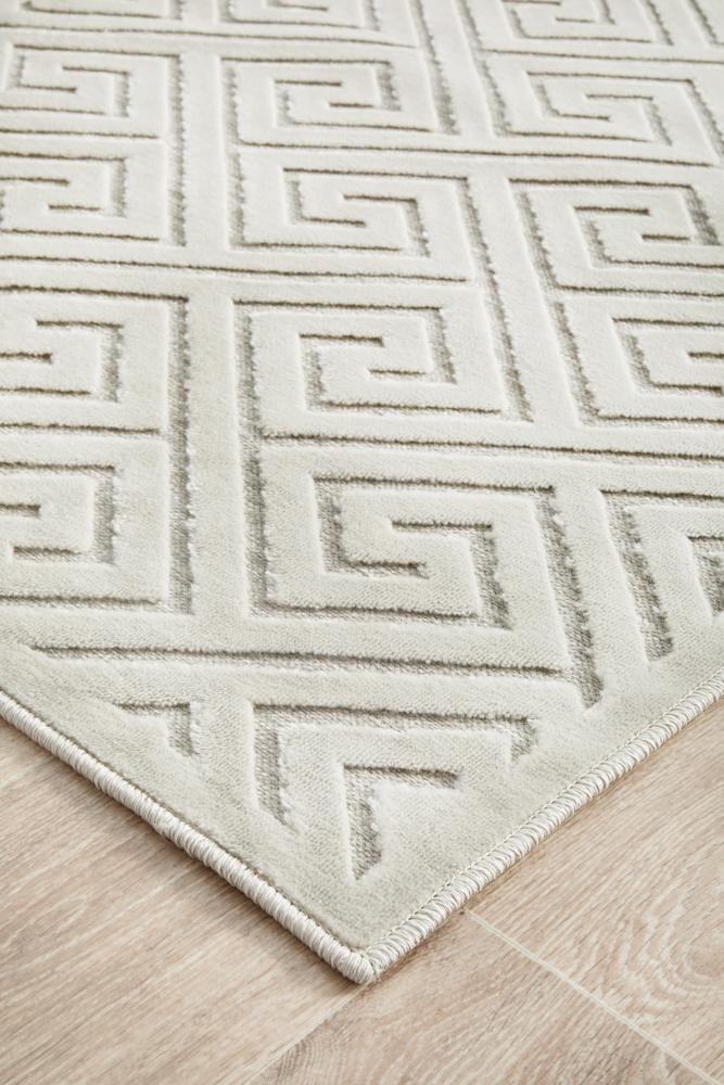Edfu Truth Natural White Runner Rug