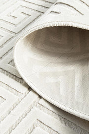 Edfu Truth Natural White Runner Rug