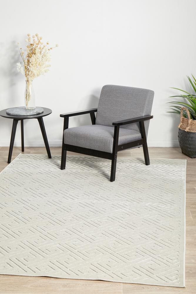 Edfu Truth Natural White Rug